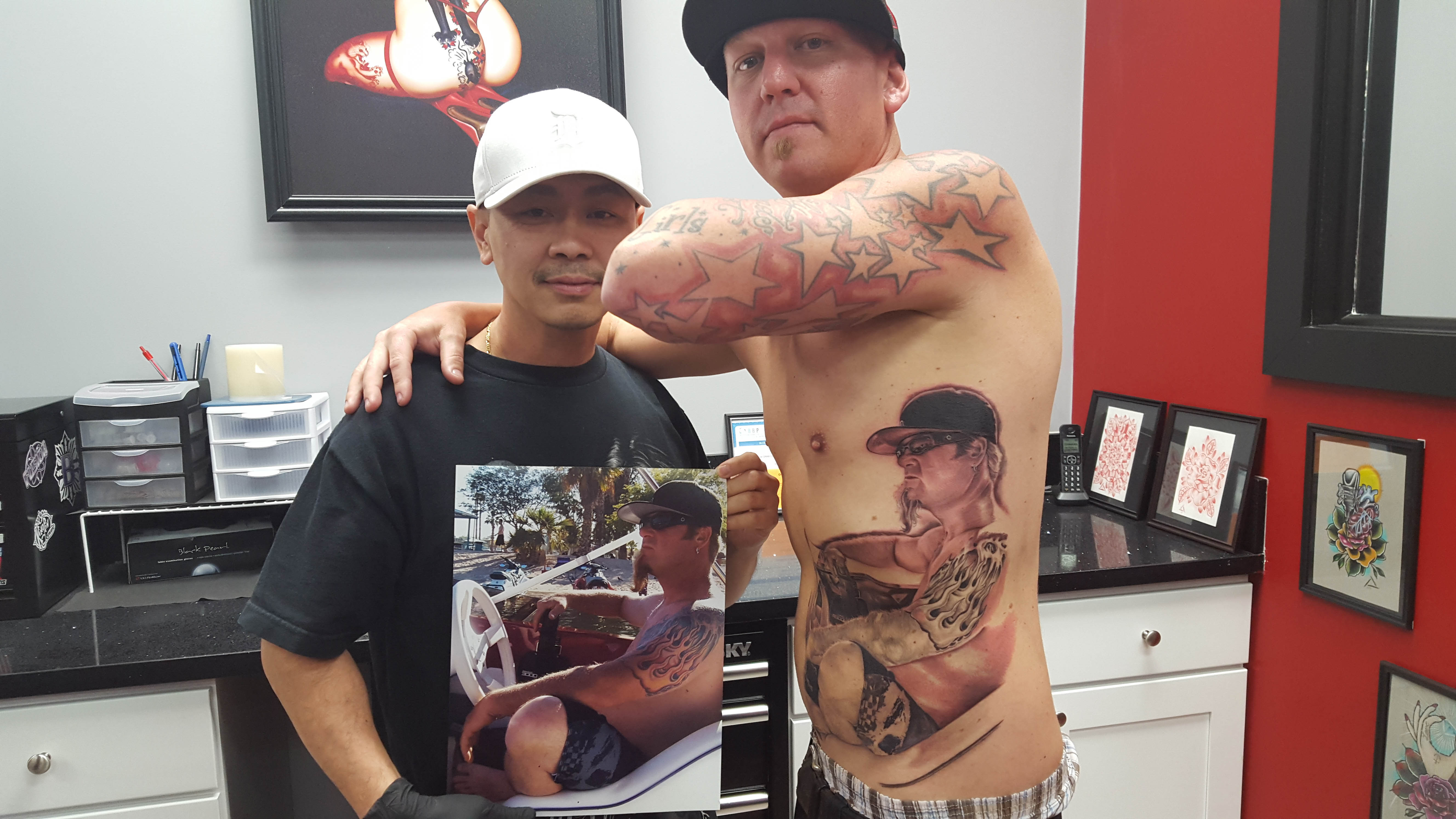 Q Tattoo in Huntington Beach - Quan - realism f word industries