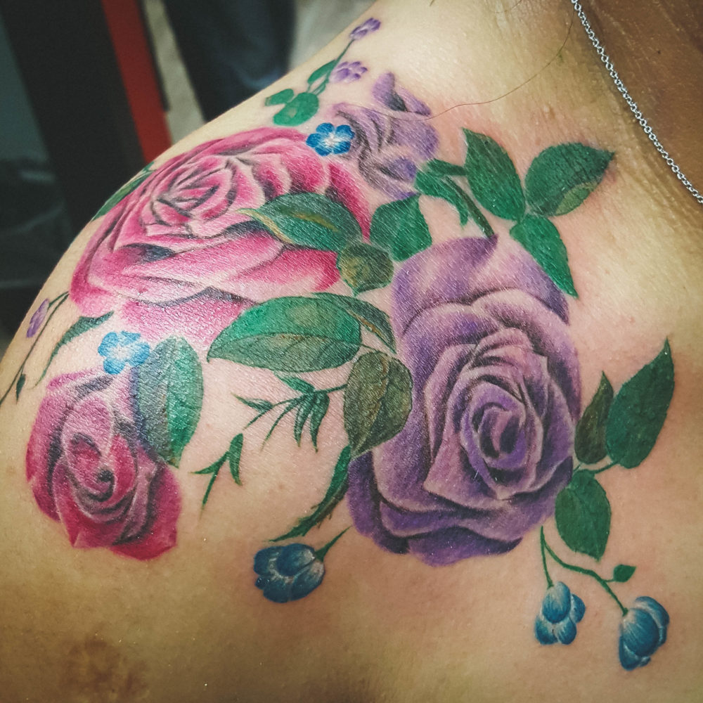 Q Tattoo in Huntington Beach - Quan - should tattoo floral