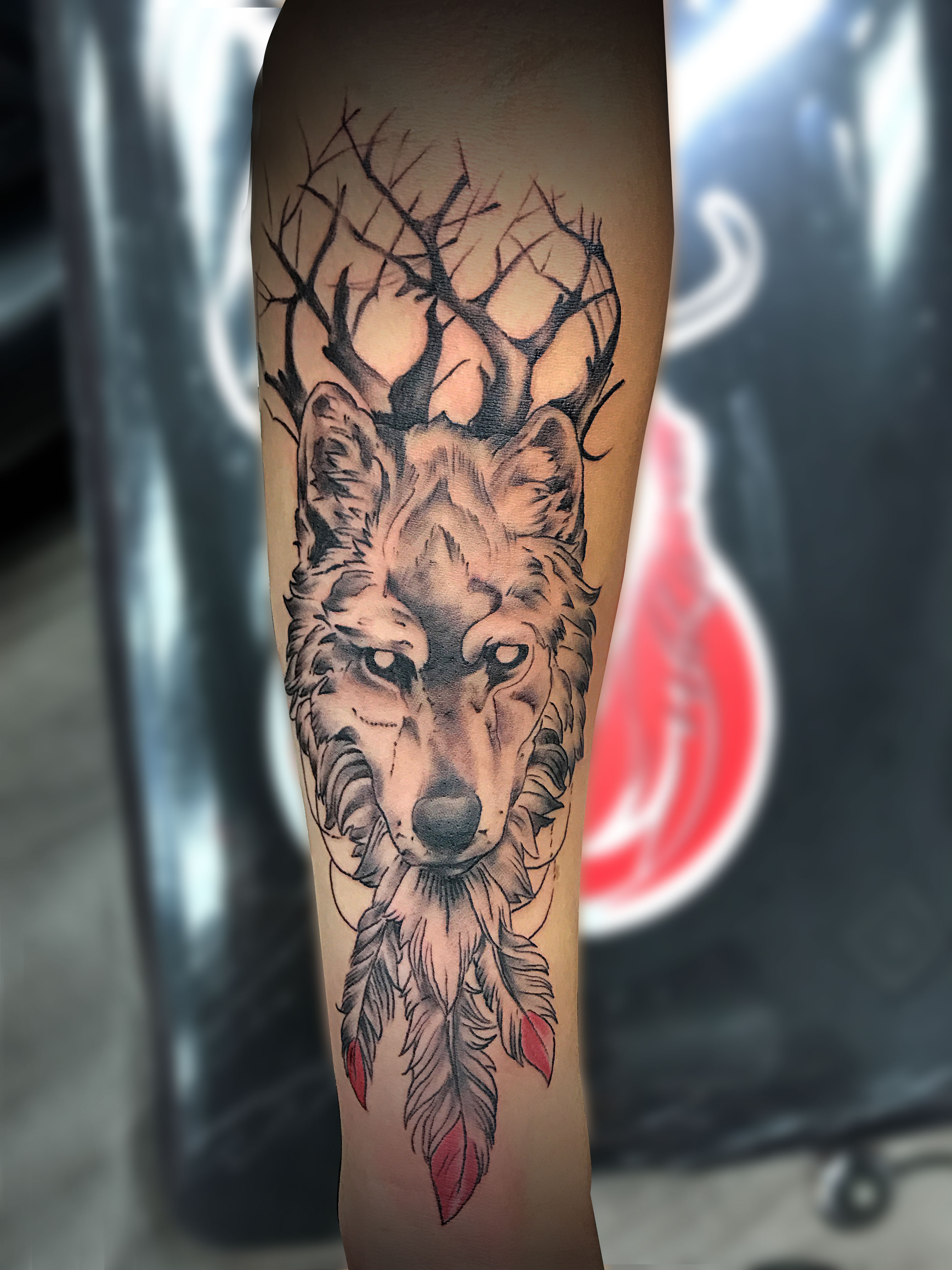 Q Tattoo in Huntington Beach - Quan - spirit animal